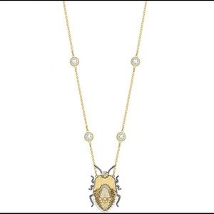 NWT Swarovski scarab necklace